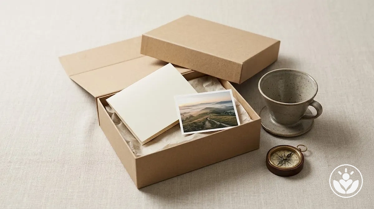 Personalisierte Geschenkbox für Partner auf der Grundlage gemeinsamer Erinnerungen und Erlebnisse