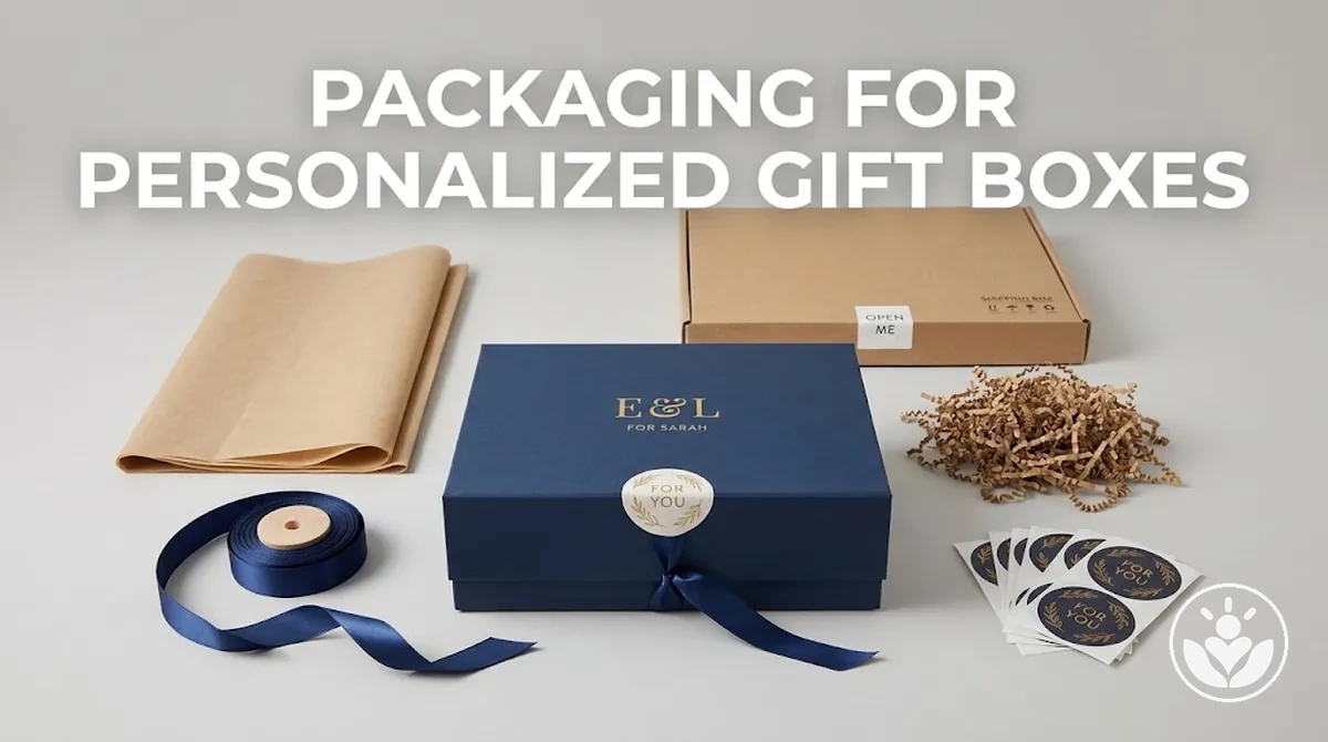 Different packaging types and materials used for personalized gift boxes